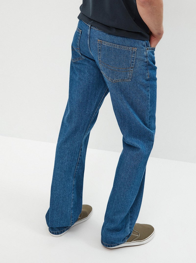 Jean en coton Bleu - Kiabi