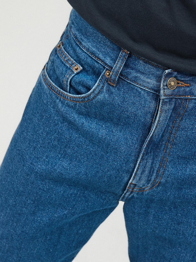 Jean en coton Bleu - Kiabi