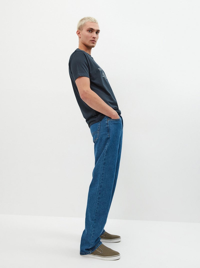 Jean en coton Bleu - Kiabi