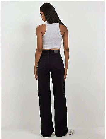 Jean en denim à jambe droite