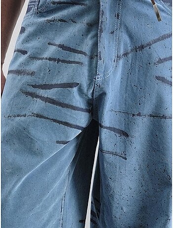 Jean en denim à jambe large abstraite giesto