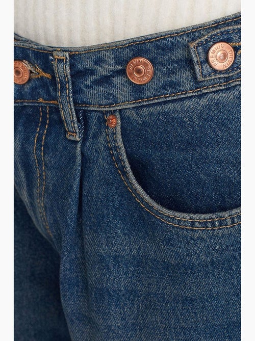 Jean en denim à jambe large et taille haute dilvin - Kiabi Jean en denim à jambe large et taille haute dilvin - Kiabi