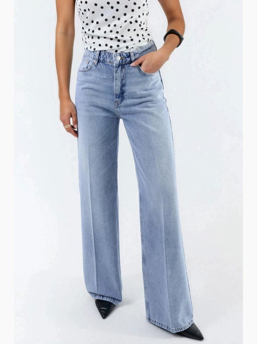Jean en denim à jambe large hiccup - Kiabi