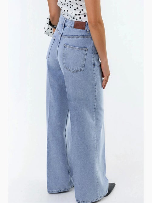 Jean en denim à jambe large hiccup - Kiabi