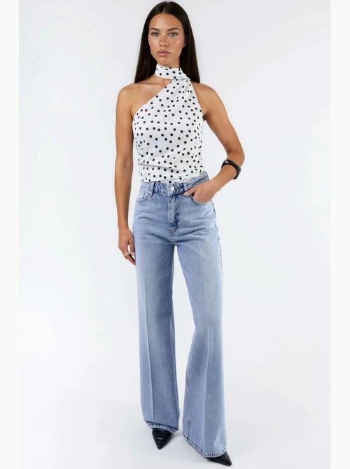 Jean en denim à jambe large hiccup - Kiabi