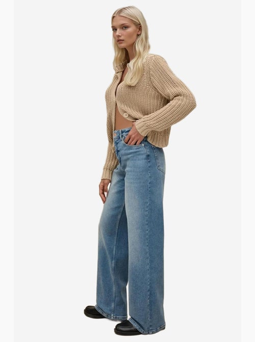 Jean en denim à jambe large hiccup - Kiabi