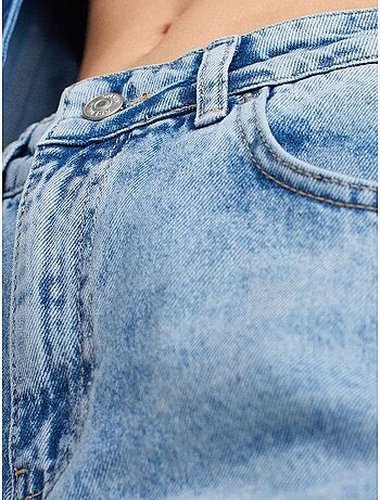 Jean en denim à taille haute et jambe large dilvin