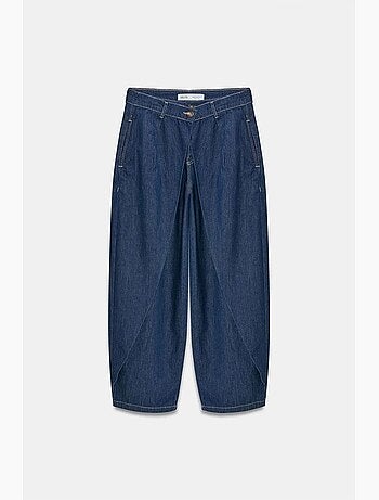 Jean en denim à taille haute et jambe large dilvin