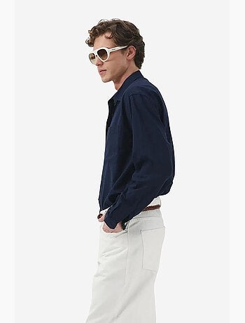 Jean en denim à taille moyenne et jambe droite giesto