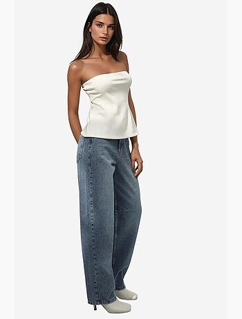 Jean en denim coupe ample à jambe large hiccup