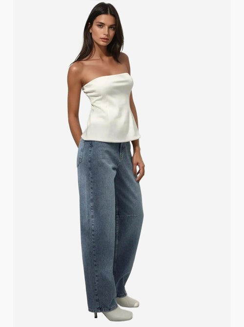 Jean en denim coupe ample à jambe large hiccup - Kiabi