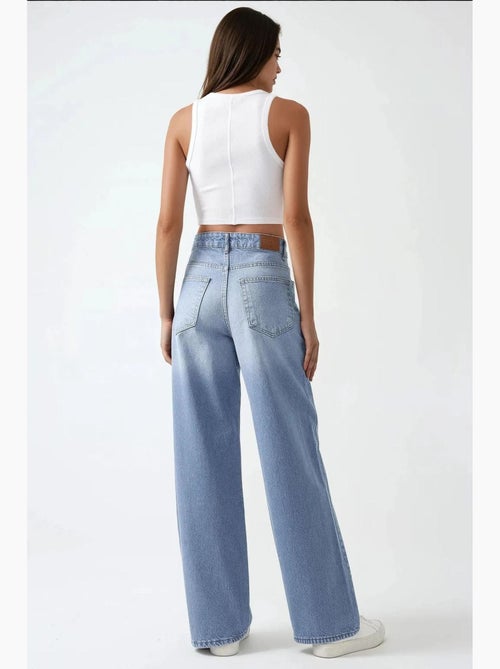 Jean en denim coupe ample hiccup - Kiabi Jean en denim coupe ample hiccup - Kiabi