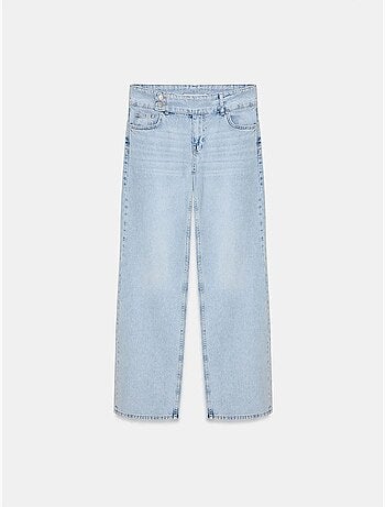 Jean en denim de coton à jambe large dilvin