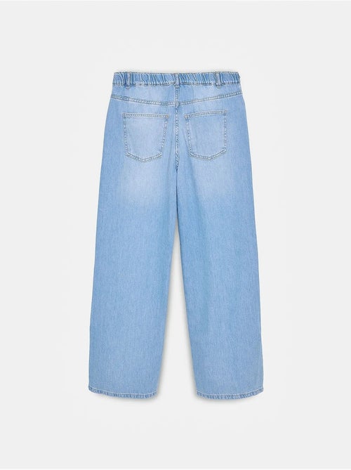 Jean en denim de coton à taille haute et jambe large dilvin - Kiabi Jean en denim de coton à taille haute et jambe large dilvin - Kiabi