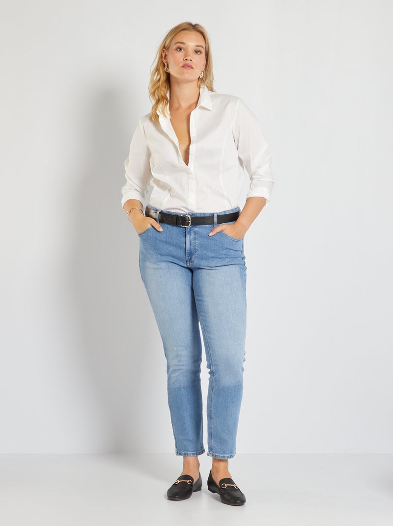 Jean en denim stretch bleu clair - Kiabi