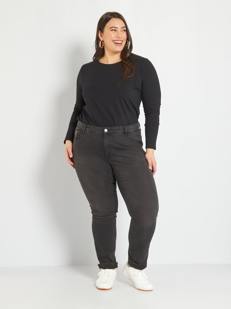 Jean en denim stretch noir - Kiabi