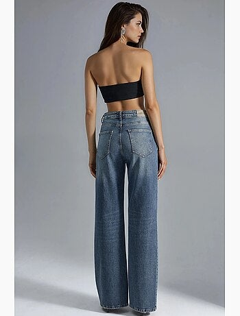 Jean en denim taille haute à jambes larges hiccup