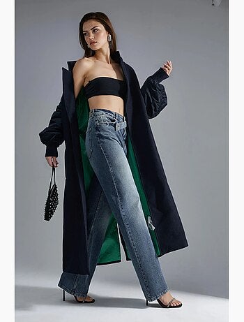 Jean en denim taille haute à jambes larges hiccup