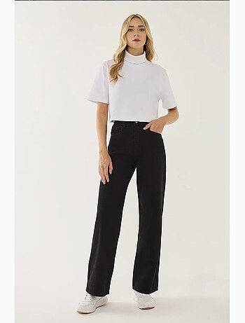 Jean en denim taille haute à jambes larges hiccup