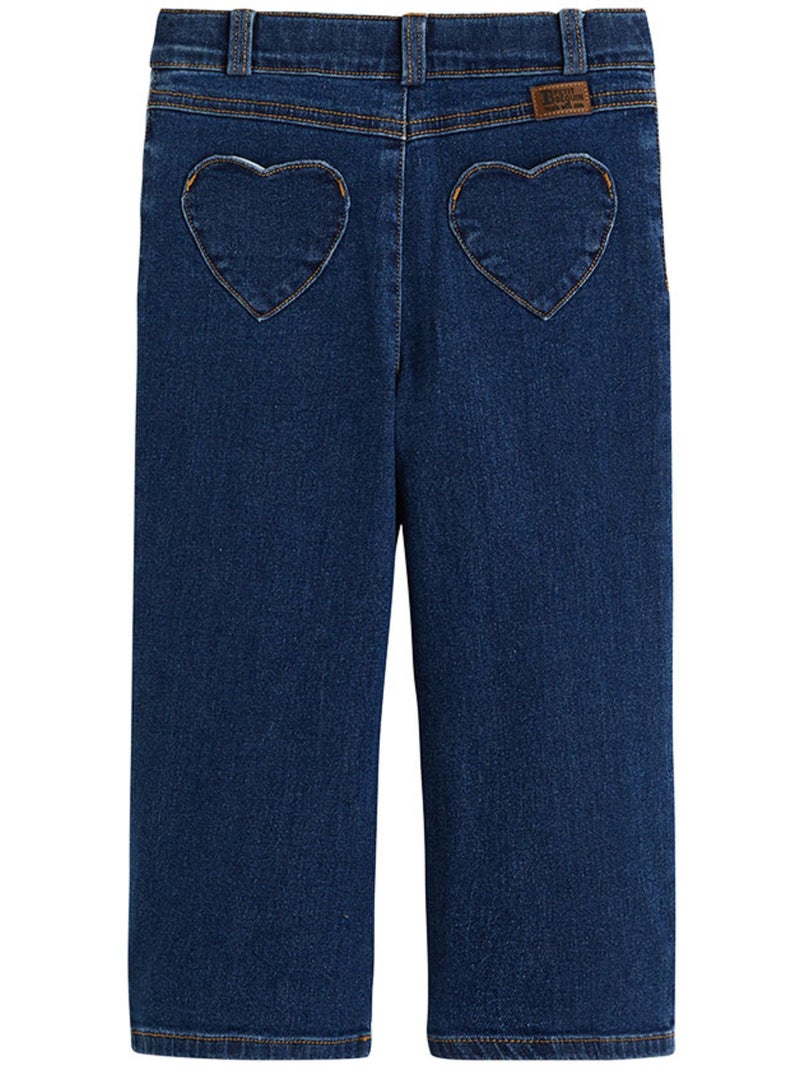 Jean enfant wide leg Bleu - Kiabi