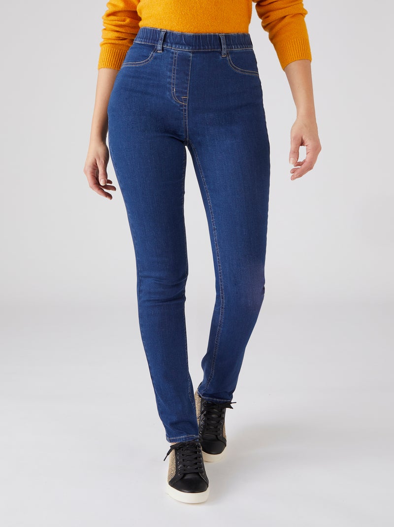 Jean enfilable Perfect Fit by Damart - Damart Bleu denim - Kiabi