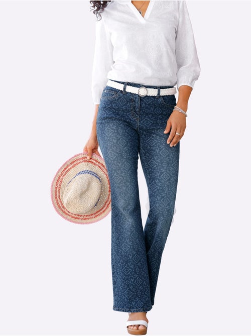 Jean évasé Coton Extensible - Taille Courte - Witt - Kiabi Jean évasé Coton Extensible - Taille Courte - Witt - Kiabi