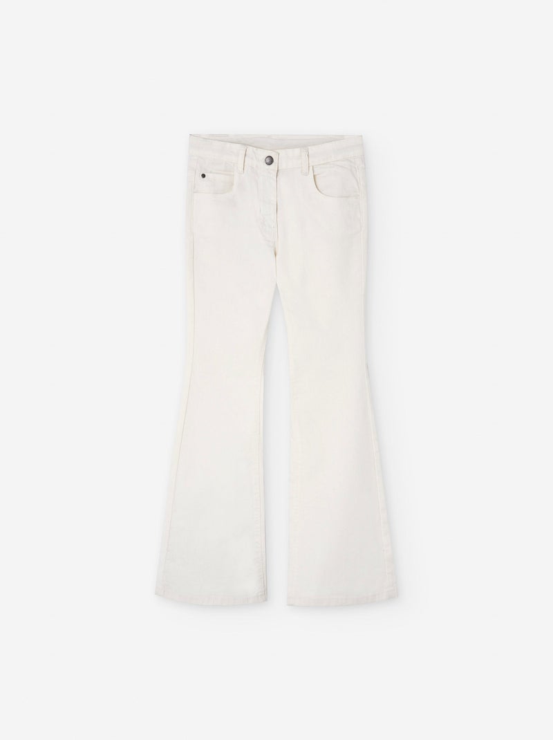 Jean Évasé Flare Fit Beige clair - Kiabi