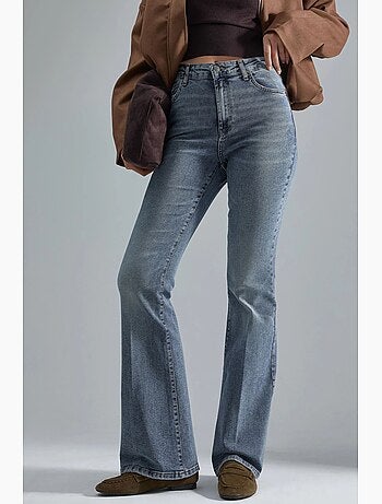 Jean évasé taille haute hiccup