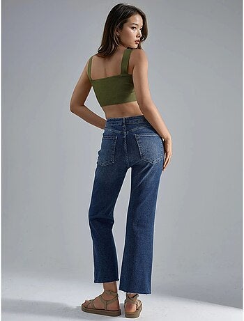 Jean évasé taille haute hiccup