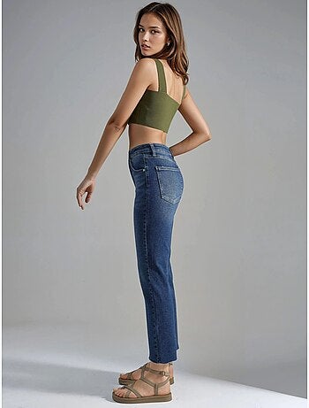 Jean évasé taille haute hiccup