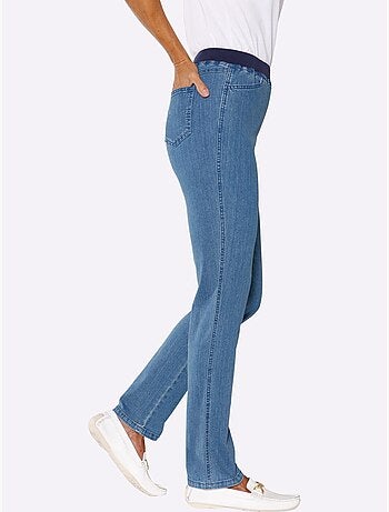 Jean extensible à ceinture élastique avec deux poches pratiques - Taille extra courte - Witt