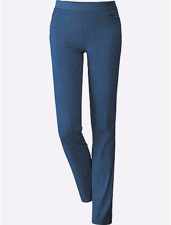 Jean extensible à ceinture élastique avec deux poches pratiques - Taille extra courte - Witt