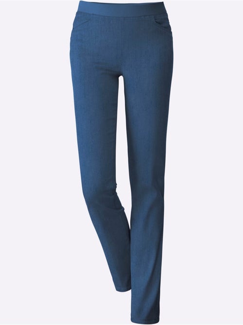 Jean extensible à ceinture élastique avec deux poches pratiques - Taille extra courte - Witt - Kiabi Jean extensible à ceinture élastique avec deux poches pratiques - Taille extra courte - Witt - Kiabi