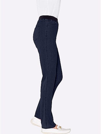 Jean extensible à ceinture élastique et poches pratiques - Taille courte - Witt