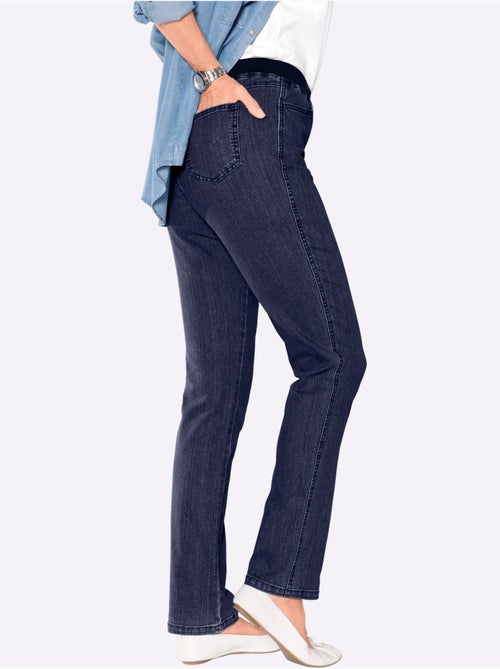 Jean extensible à ceinture élastique avec poches pratiques - Taille courte - Witt - Kiabi Jean extensible à ceinture élastique avec poches pratiques - Taille courte - Witt - Kiabi