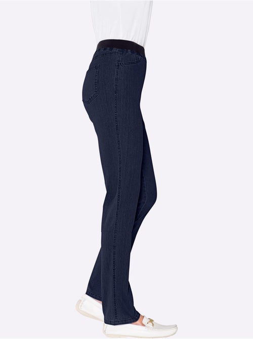 Jean extensible à ceinture élastique avec poches pratiques - Taille courte - Witt - Kiabi Jean extensible à ceinture élastique avec poches pratiques - Taille courte - Witt - Kiabi