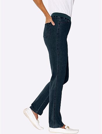 Jean extensible à ceinture élastique avec deux poches pratiques - Taille extra courte - Witt
