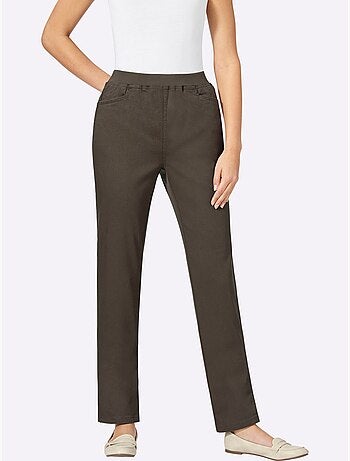 Jean extensible à ceinture élastique avec deux poches pratiques - Taille extra courte - Witt