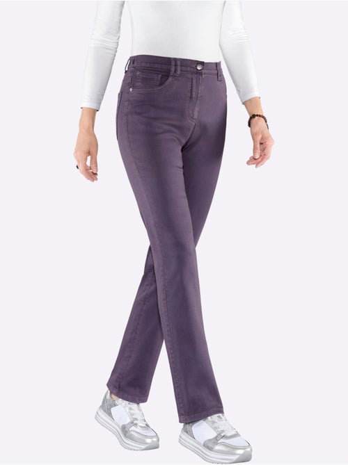 Jean extensible à taille haute avec poches latérales - Taille courte - Moda Vilona - Kiabi Jean extensible à taille haute avec poches latérales - Taille courte - Moda Vilona - Kiabi