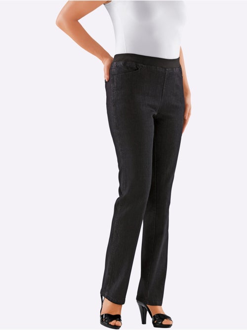 Jean extensible avec ceinture élastique et 2 poches pratiques - Taille courte - Witt - Kiabi Jean extensible avec ceinture élastique et 2 poches pratiques - Taille courte - Witt - Kiabi