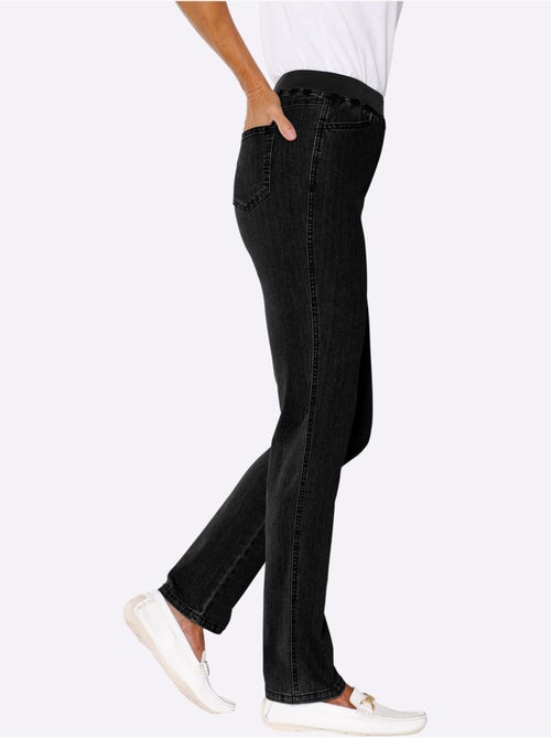 Jean extensible avec ceinture élastique et 2 poches pratiques - Taille courte - Witt - Kiabi Jean extensible avec ceinture élastique et 2 poches pratiques - Taille courte - Witt - Kiabi