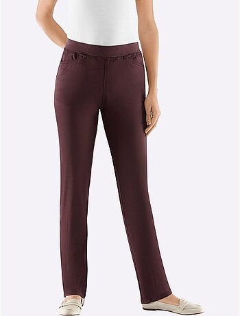 Jean extensible à ceinture élastique et poches pratiques - Taille courte - Witt