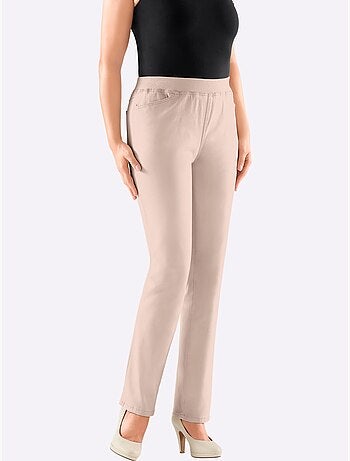Jean extensible avec ceinture élastique et poches pratiques - Taille courte - Witt