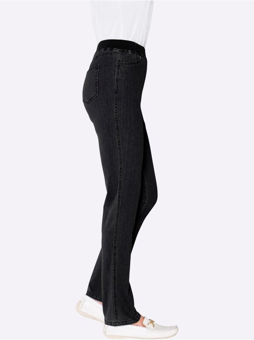 Jean extensible confortable avec ceinture élastique et poches pratiques - Taille extra courte - Witt - Kiabi Jean extensible confortable avec ceinture élastique et poches pratiques - Taille extra courte - Witt - Kiabi