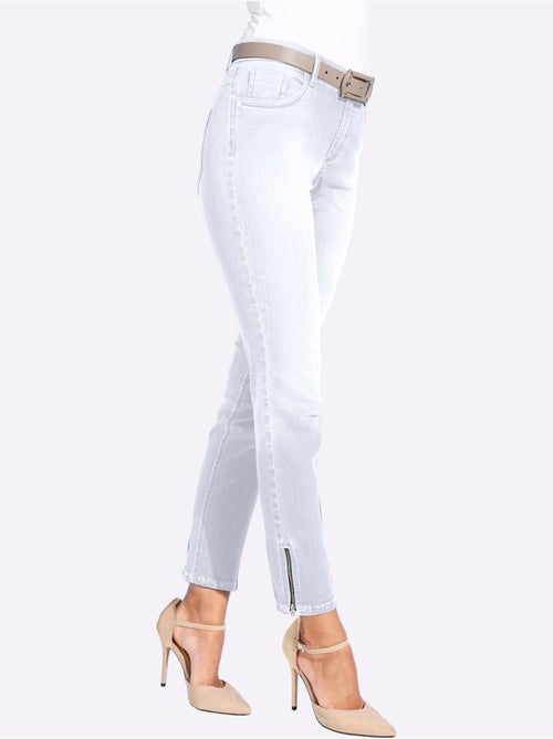 Jean Extensible Coupe 5 Poches - Taille Courte - Helline - Kiabi Jean Extensible Coupe 5 Poches - Taille Courte - Helline - Kiabi