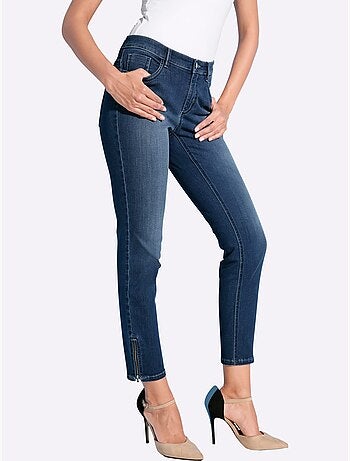 Jean extensible coupe 5 poches - taille courte - helline