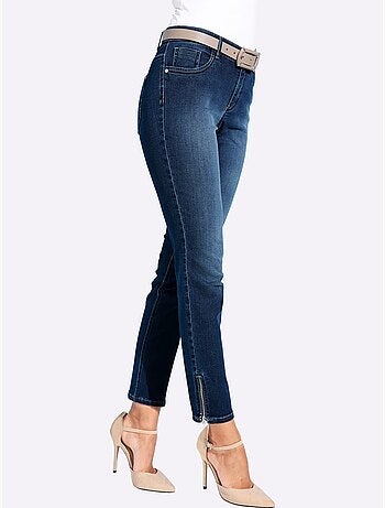Jean extensible coupe 5 poches - taille courte - helline