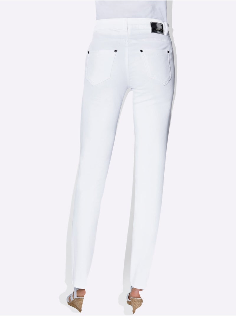 Jean Extensible Coupe étroite - Taille Standard - Helline Blanc - Kiabi