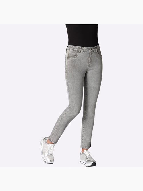 Jean Extensible Fente Aux Chevilles Décorée Tendance - Taille Standard - Moda Vilona - Kiabi