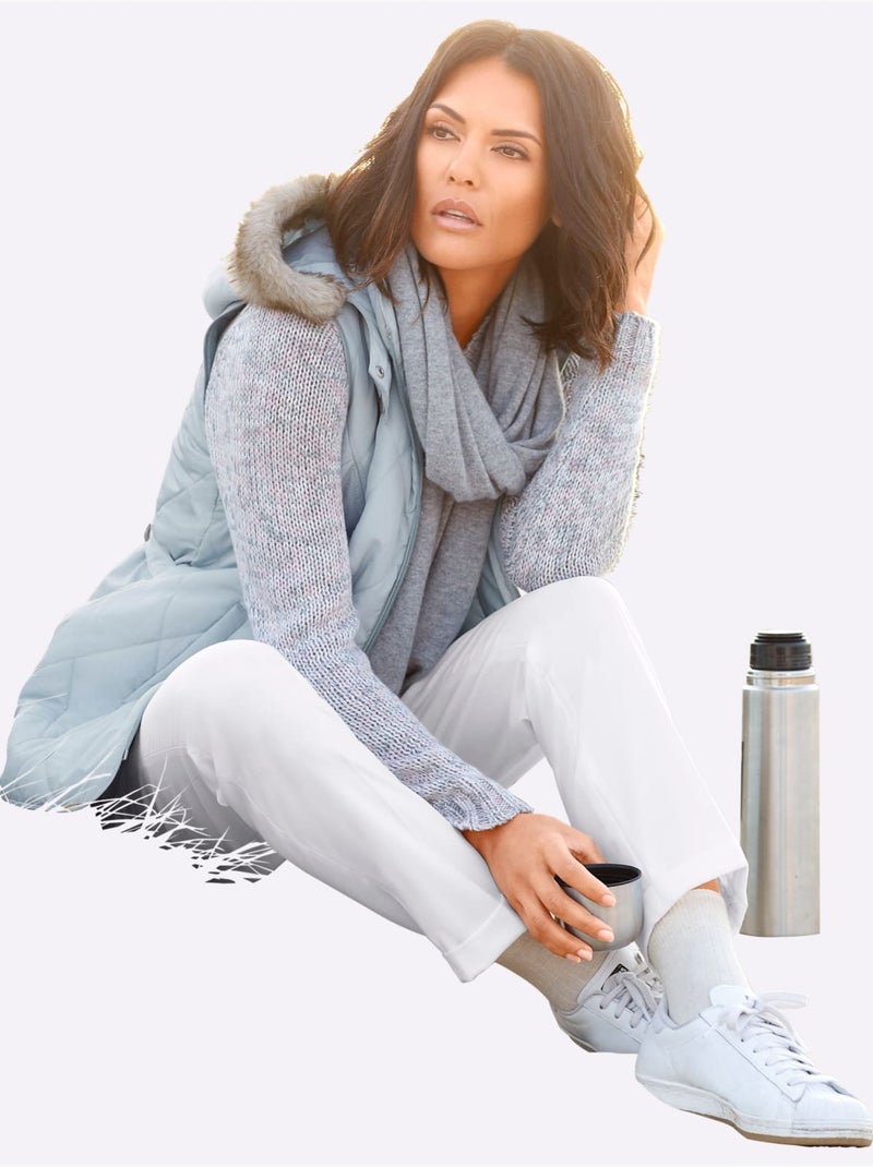 Jean Extensible Qualité Extensible Très Confortable - Taille Courte - Witt Blanc - Kiabi